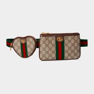 GUCCI OPHIDIA GG HEART UTILITY BELT - new worn twice